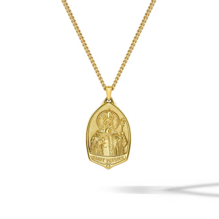 St. Patrick Anhänger - 14K Gold für den Großhandel von Vincero