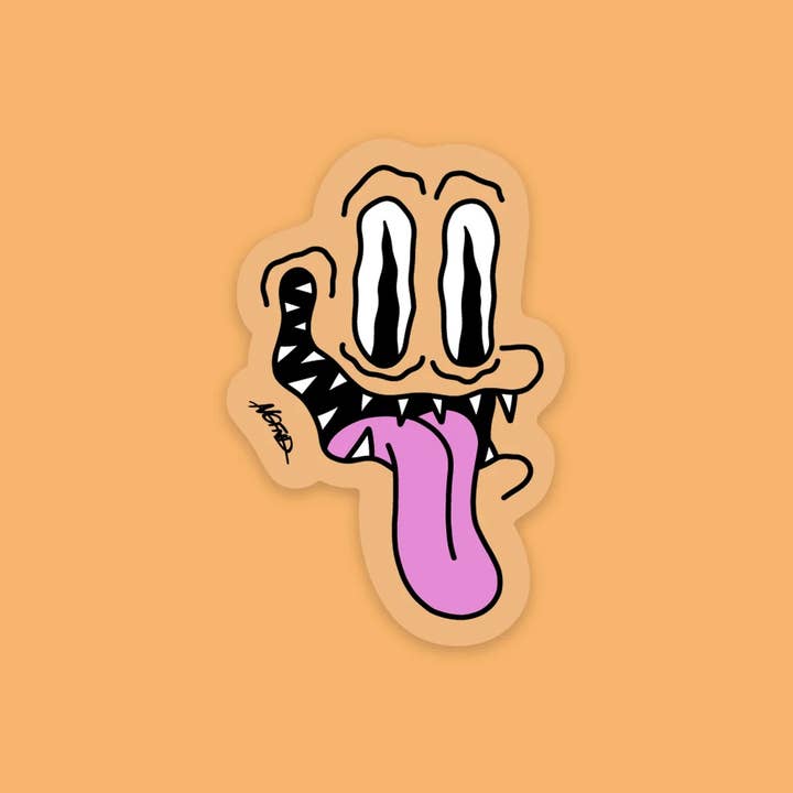 Line Face Sticker for wholesale by Average Fiend