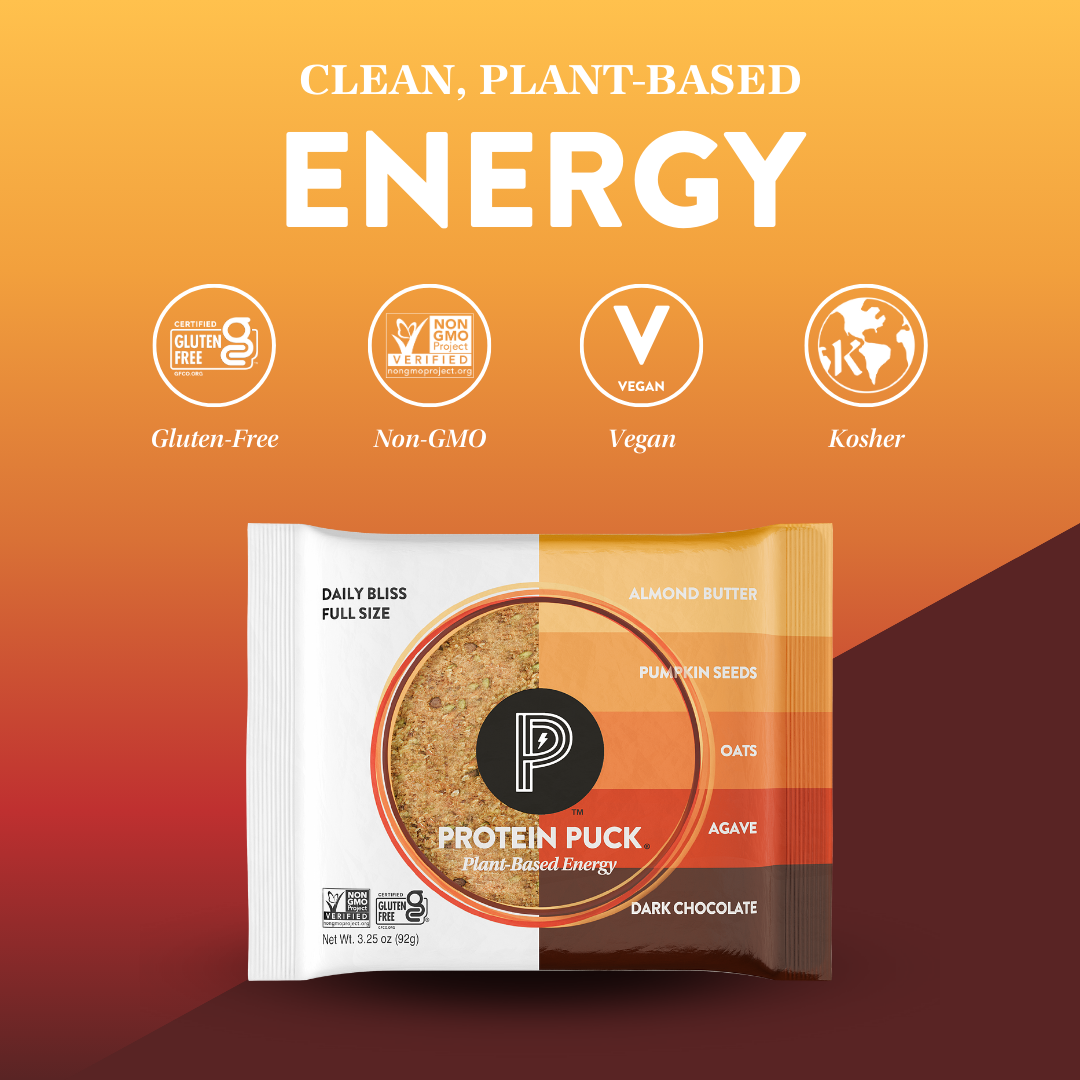 Protein Puck - Wholesale Snack Bar - Daily Bliss (Almond, Dark Chocolate) (16 - 3.25oz Bars)5