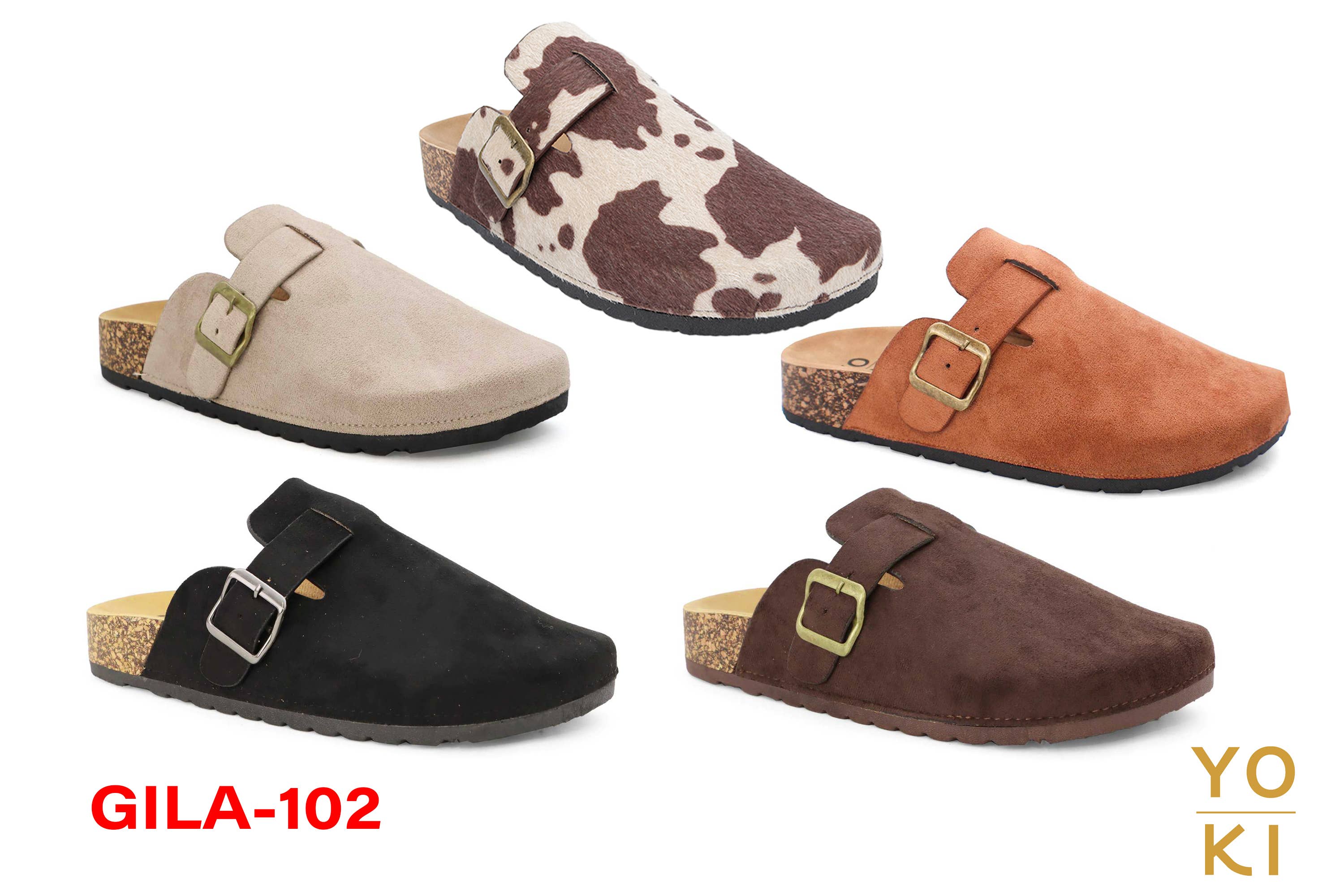 Yoki Fashion - Wholesale Clogs - Women's - YOKI Women's Faux Suede Slip On foot bed Clog shoes