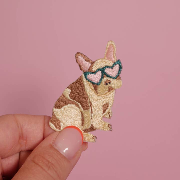 MALICIEUSE - Wholesale Patch - French Bulldog Iron-On Patch