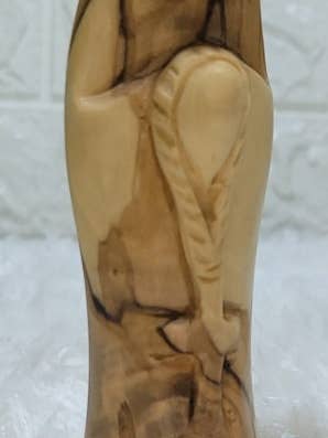 Blessed Mary holding Rosary A for wholesale by Holyland Artisans