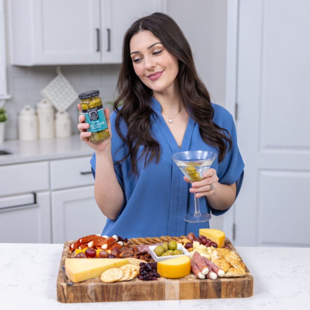 Sable and Rosenfeld est.1970 - Vente Olives - Olives Tipsy farcies au fromage bleu Sable & Rosenfeld 5 oz/62