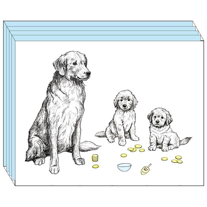 Notes en boîte Golden Retrievers pour la vente par Erin A. Ellis