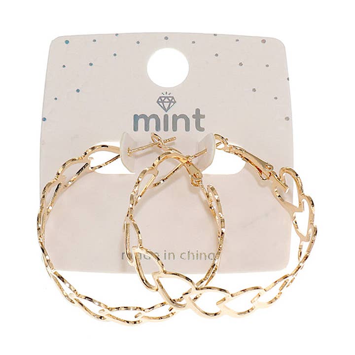 Hjärtraden Hoops för wholesale av Atlas Fashion