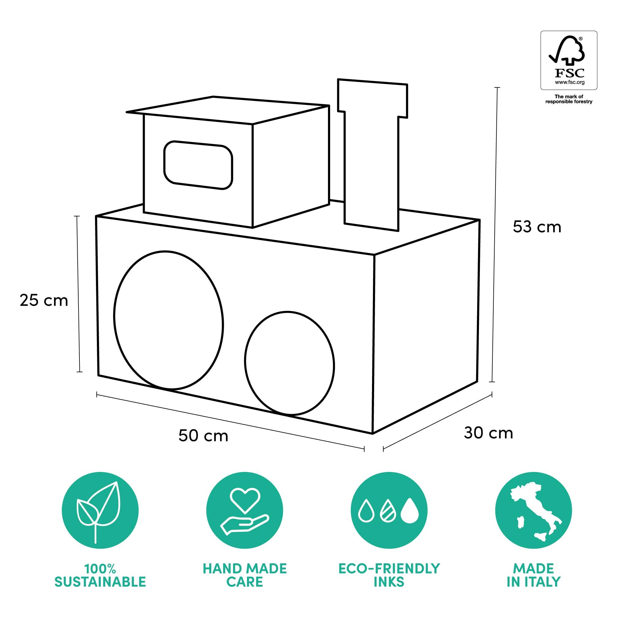 Rippotai - Wholesale Christmas Decoration - Eco-friendly Cardboard Christmas Train - Customizable Locomotive and Wagons9