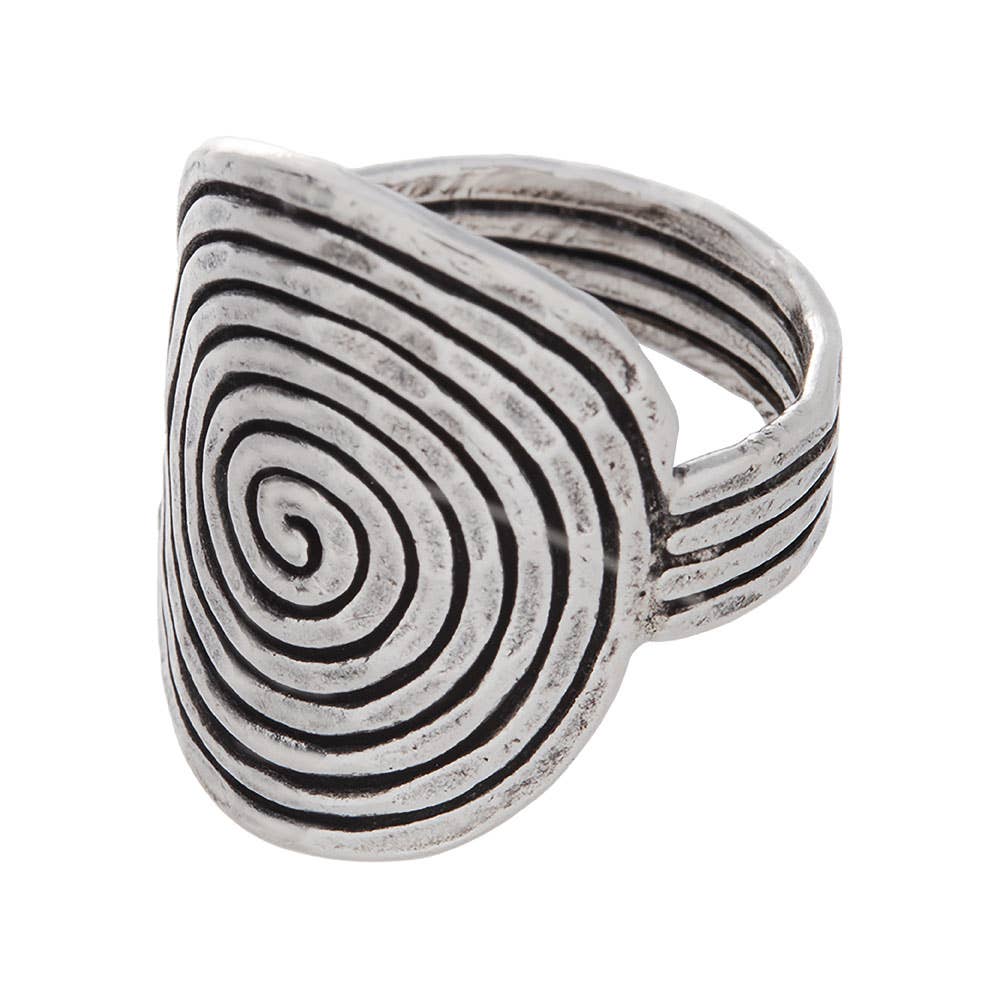 Kheops BLJ Jewelry - Wholesale Cocktail/Statement Ring - Hammered Spiral Ring3