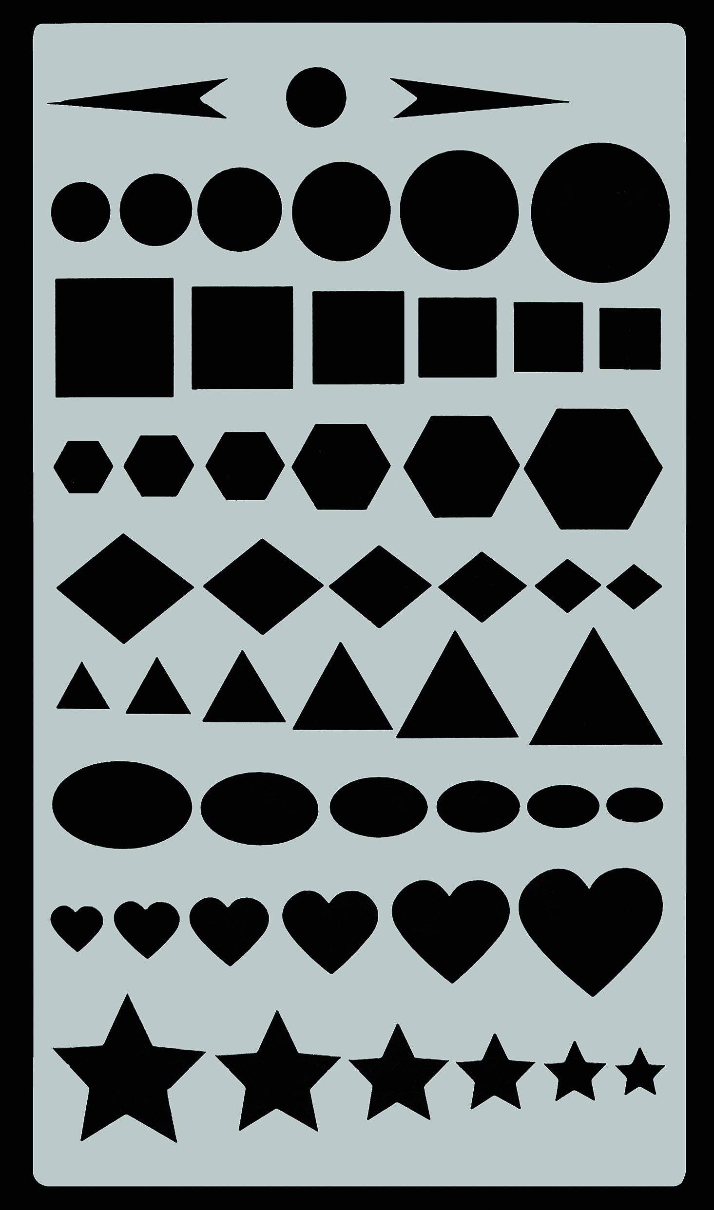 Peter Pauper Press - Wholesale Stencil/Craft Die - Essentials Dotted Journal Stencil Set9