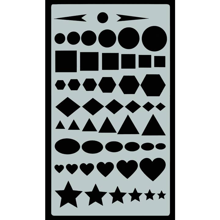 Peter Pauper Press - Wholesale Stencil/Craft Die - Essentials Dotted Journal Stencil Set9