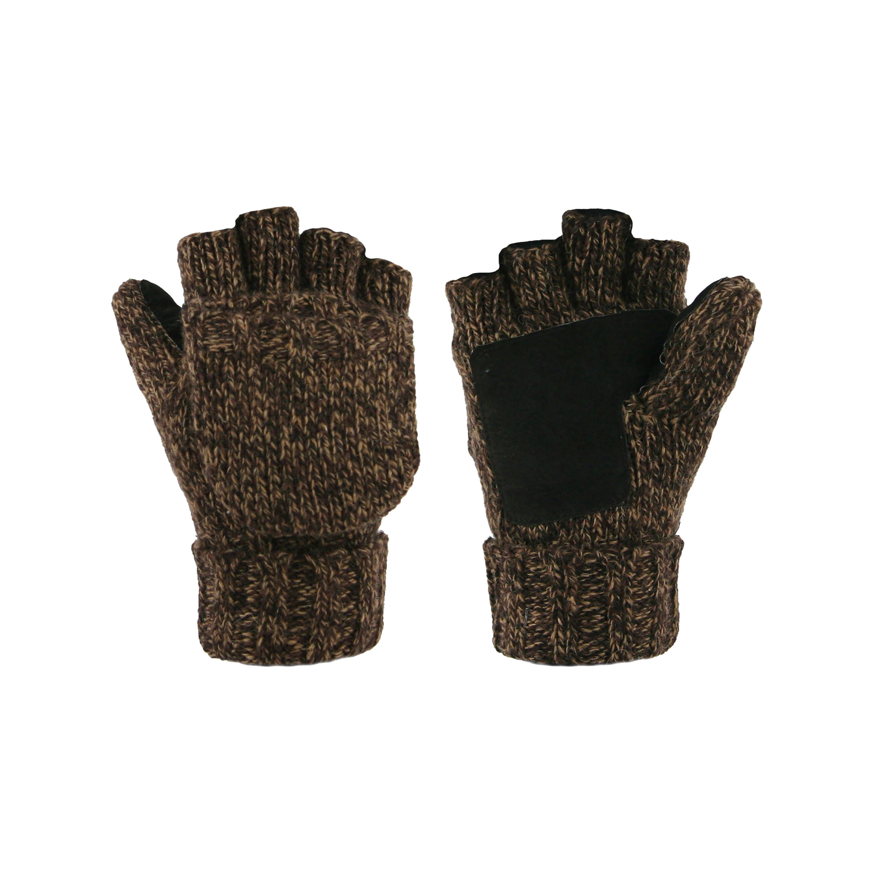 Grand Sierra - Wholesale Gloves - Men's - Mens Marled Ragg Wool Glomitt - 890922