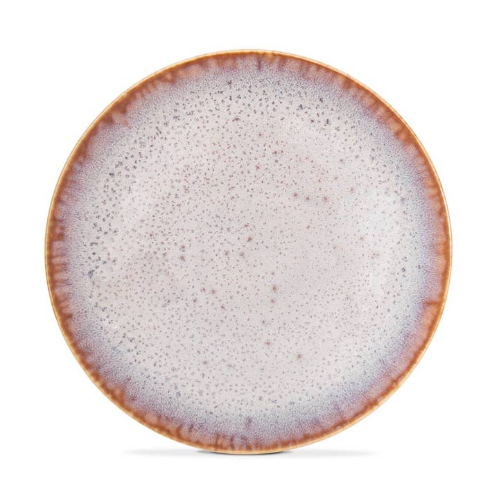 Grande piatto crema Amazonia in ceramica fatto a mano dal Portogallo per la vendita all'ingrosso da parte di Keramik Liebe