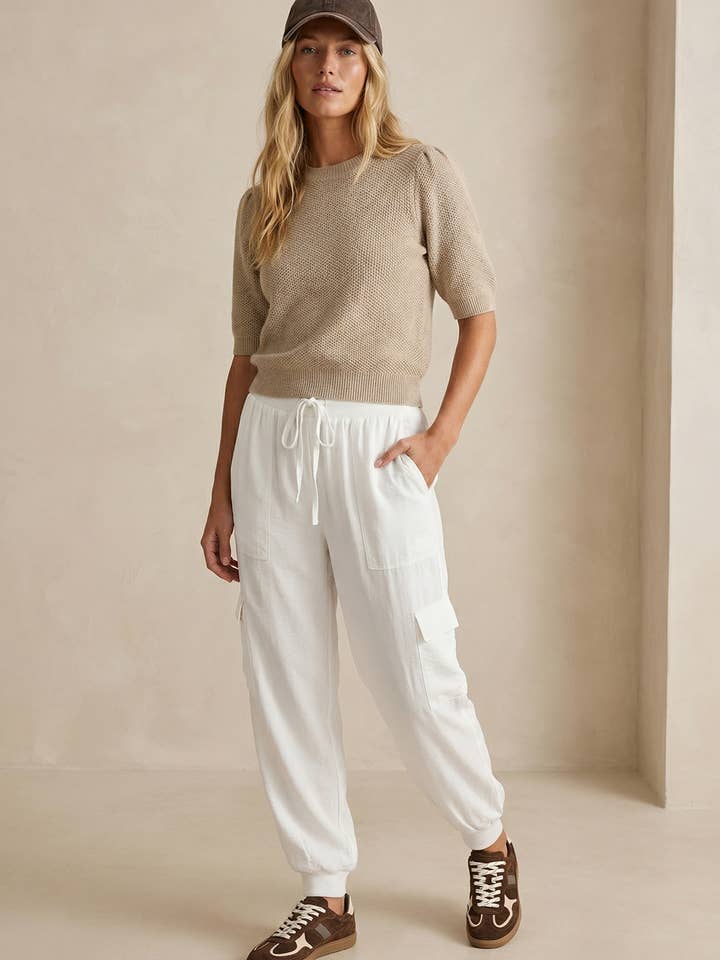 Jogger con ribete acanalado para venta al por mayor de Naked Zebra