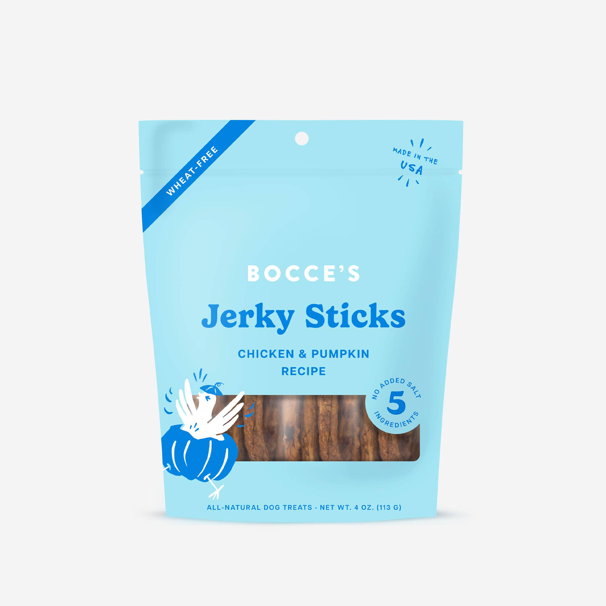 Bocce's Bakery - Wholesale Pet Treats - Dog - Grazers Chicken & Pumpkin Jerky Sticks