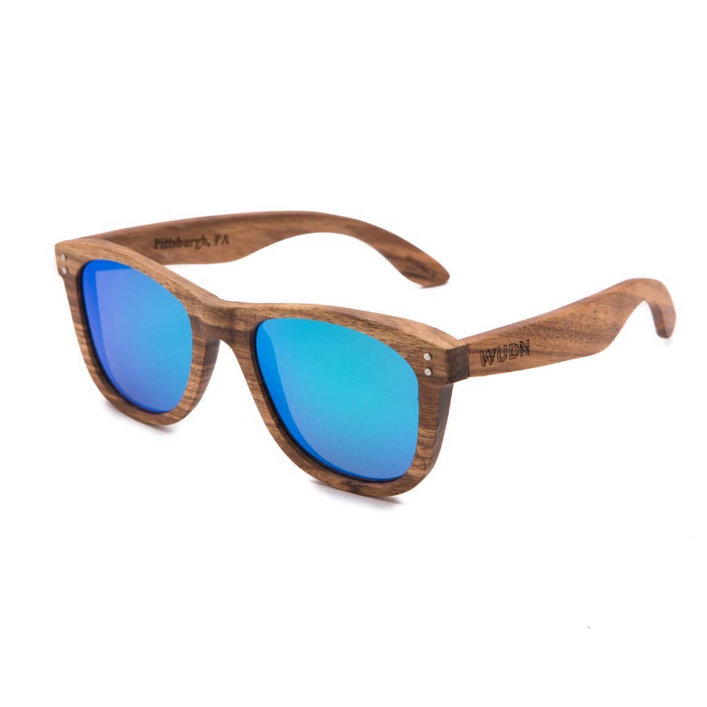 WUDN Handcrafted - Wholesale Sunglasses - Unisex - Real Zebra All Wood Jacks Sunglasses by WUDN1