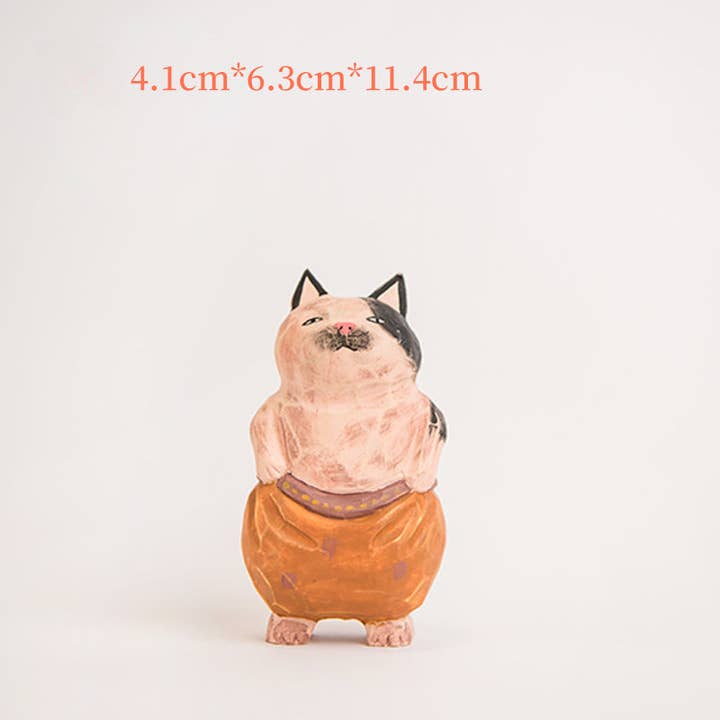 Gohobi (We cover U.S. import duties) - Venta al por mayor Figura decorativa - Adorno grande de gato de madera artesanal Gohobi4