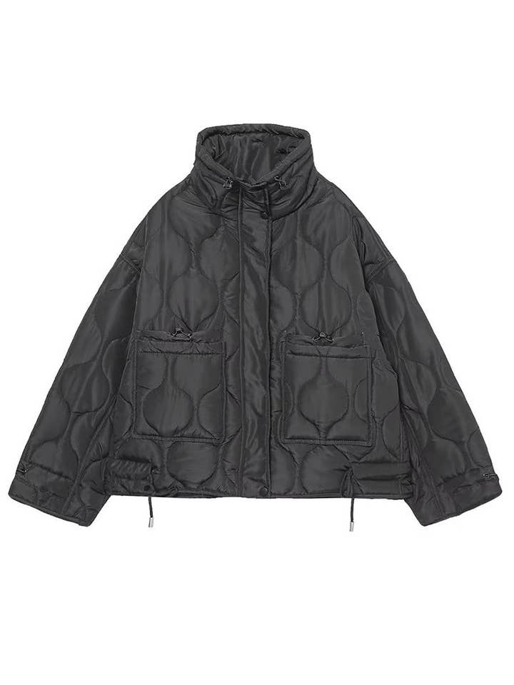 safistyle - Wholesale Jacket - Women's - Quilted High-Collar Oversized Jacket