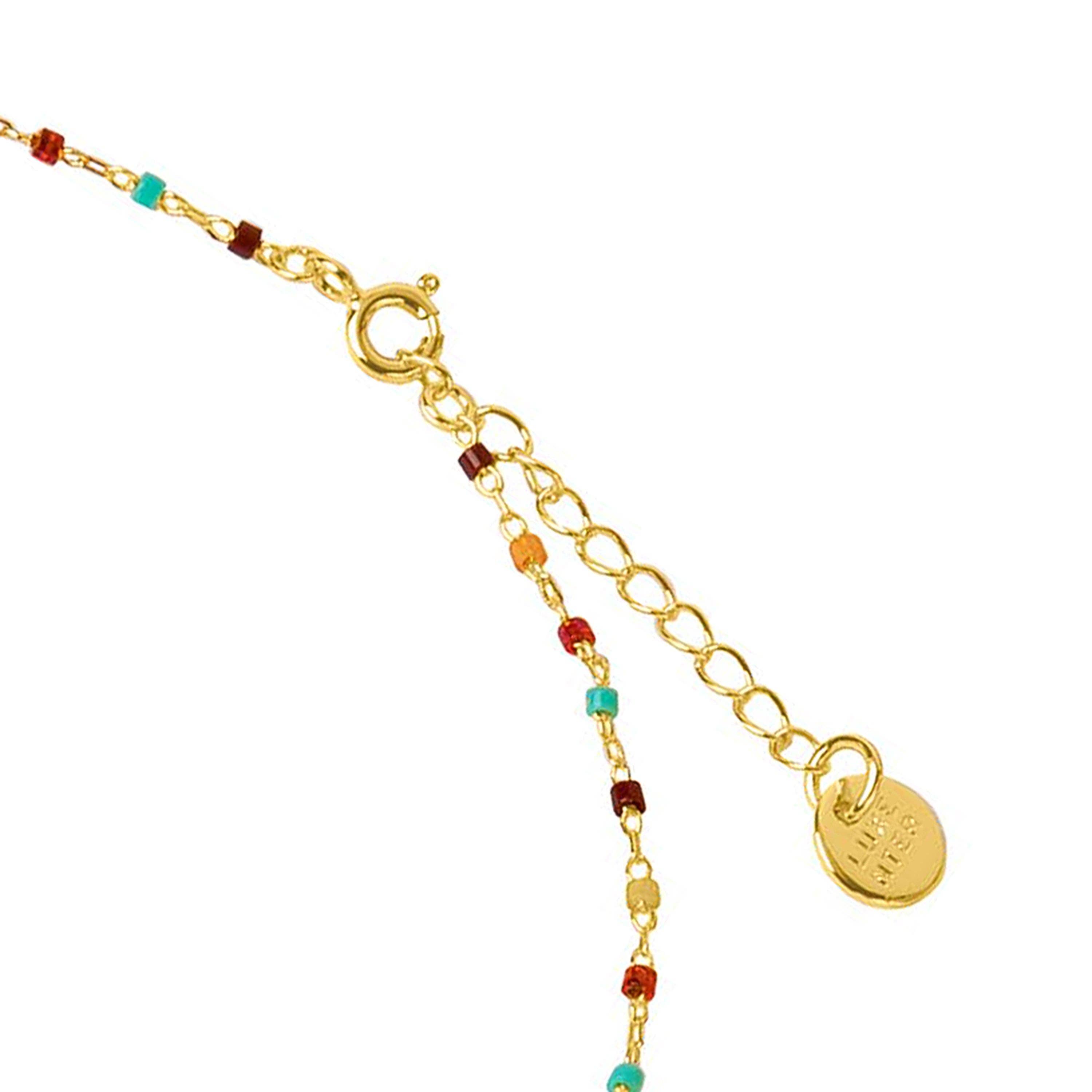 Luxenter - Wholesale Beaded/Pearl Necklace - Collar Luxenter de Cuarzo Hidrotermal Multicolor acabado en oro amarillo de 18K - Nespo2