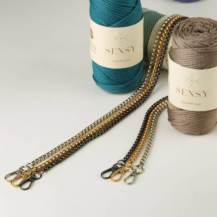 Sensy – Engroshandel Taskerem - Unisex – Metal kæderem - kasseformet5