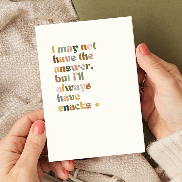 I may not have the answers card for wholesale by Adventures of Betty