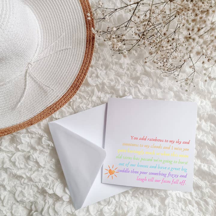 Carte Vous ajoutez des arc-en-ciel pour la vente par A Little Box of Delights