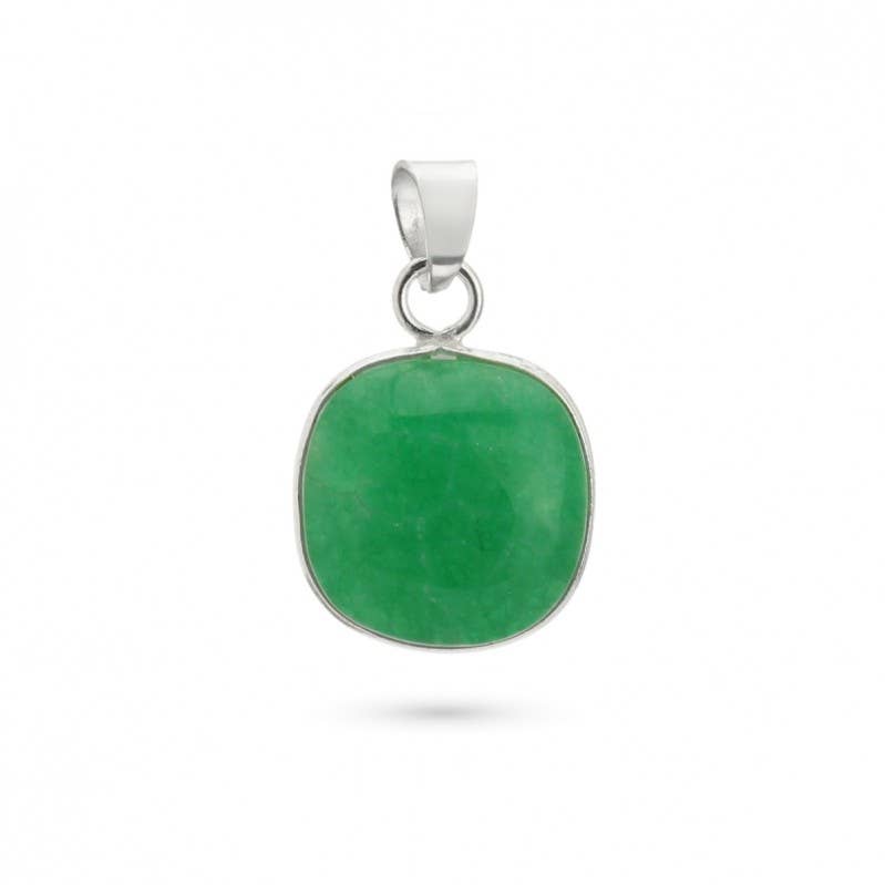 UniArt - Wholesale Individual Charm/Pendant - Silver Pendant with Stone, Basic Cushion Model9