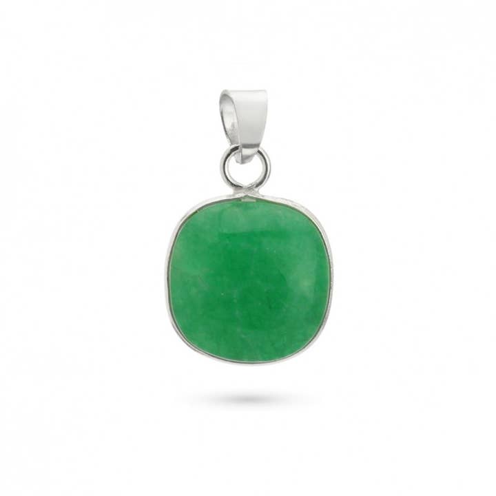 UniArt - Wholesale Individual Charm/Pendant - Silver Pendant with Stone, Basic Cushion Model9