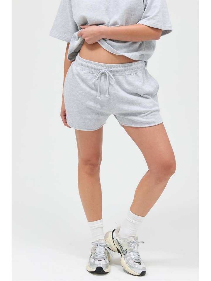 Acid Wahsed Elastic Waist Shorts for wholesale by HYFVE