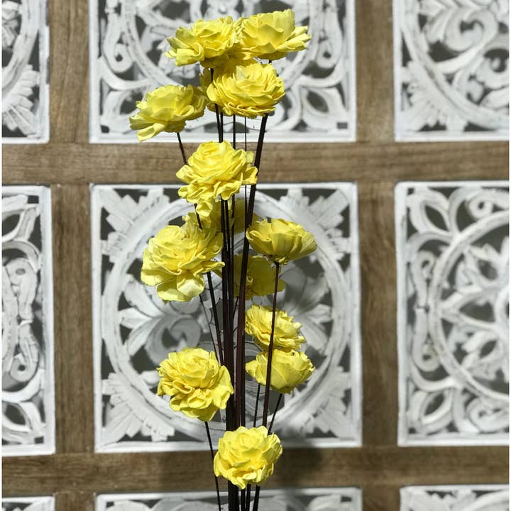 Wilco Home - Wholesale Artificial flowers - 15-Stem Handmade Sola Marigold Drop-In Bouquet3