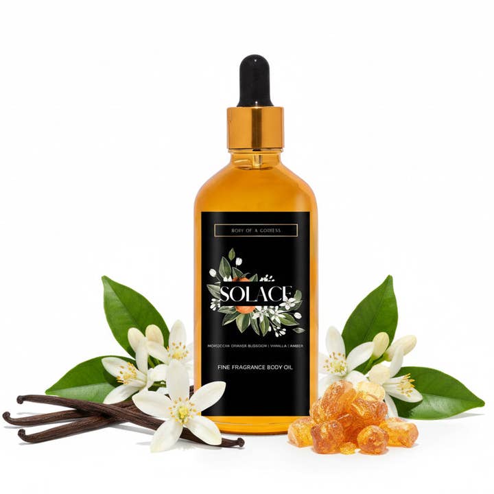 SOLACE : Coffret Cadeau Huile pour le Corps + Beurre Fouetté pour la vente par Body of a Goddess