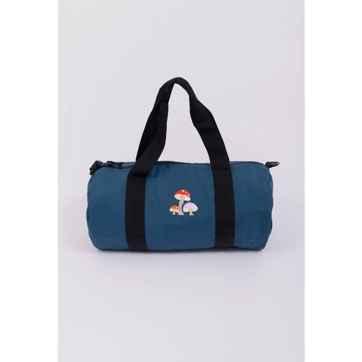mushroom recycled duffle bag for wholesale by Big Wild Thought