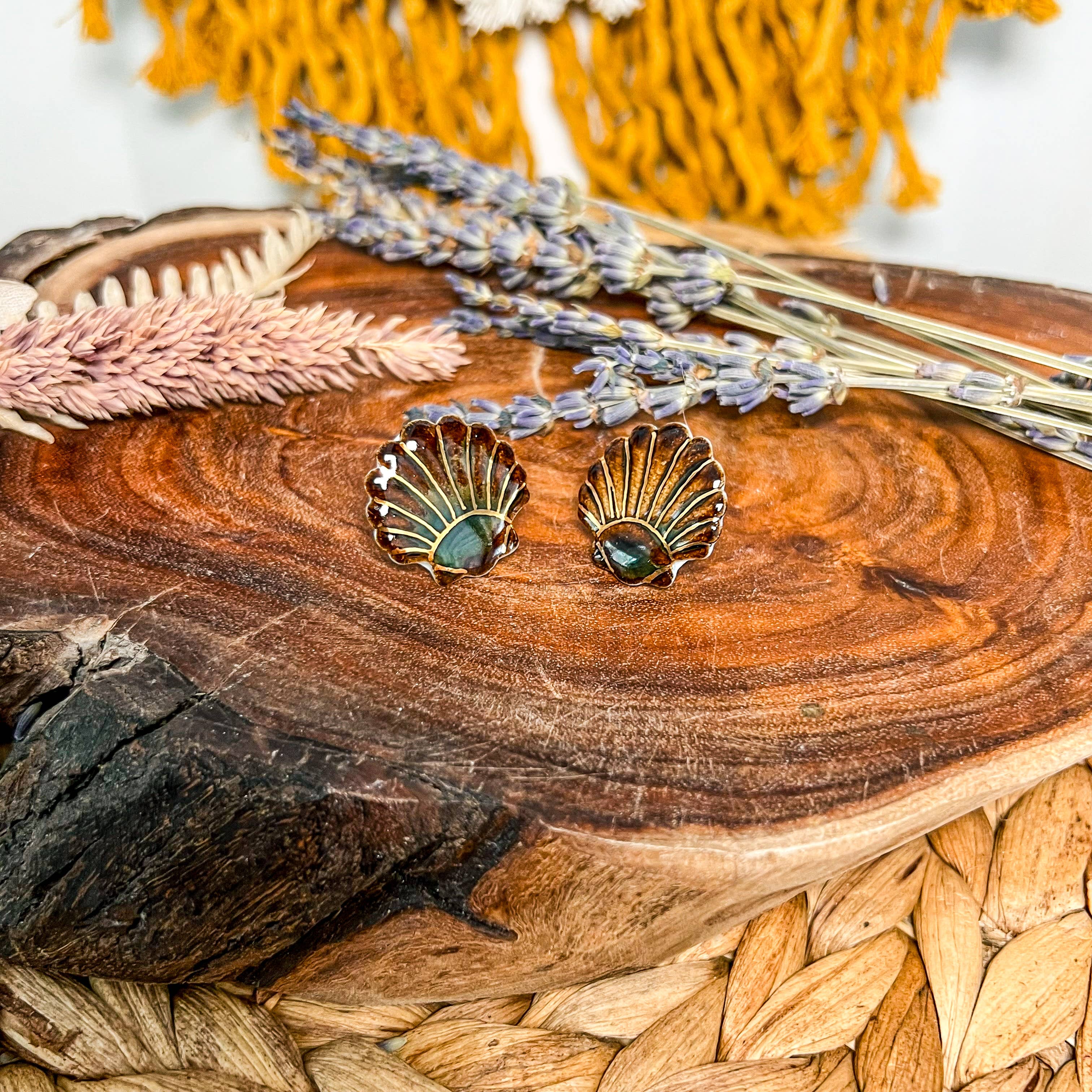 Wolf and Clay Pty Ltd - Vente Clous d'oreille - Mira - Sea Shell - Clous d'oreilles en porcelaine9