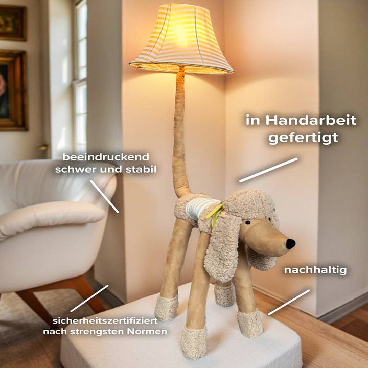 Happy Lamps - Wholesale Figurine Lamp - Bello, the faithful poodle1