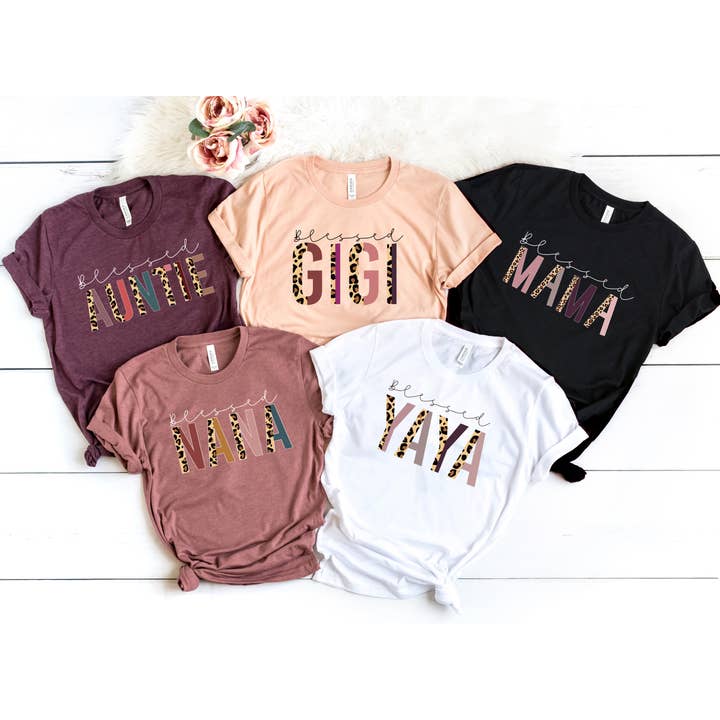 Blessed Mama Shirt, Blessed Nana Shirt, Blessed Gigi Shirt for wholesale by Custom T Story