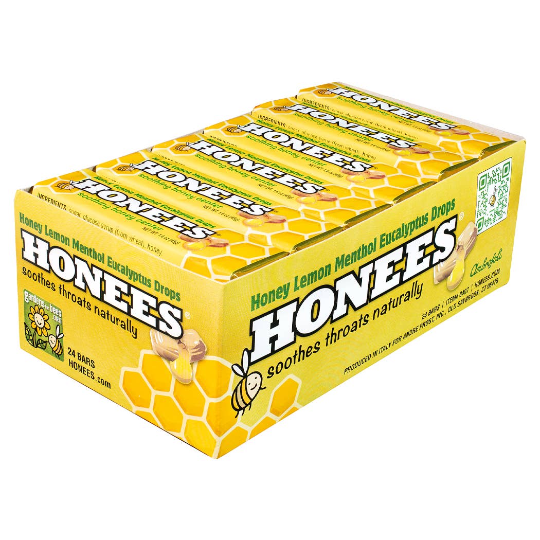 Andre Prost Inc. - Wholesale Lozenges/Cough Drops - HONEES™ Honey Lemon Menthol Eucalyptus Bars5