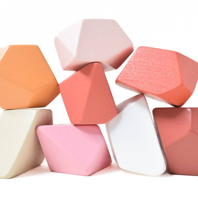 Peach | Set of 8 for wholesale by Rock Blocks