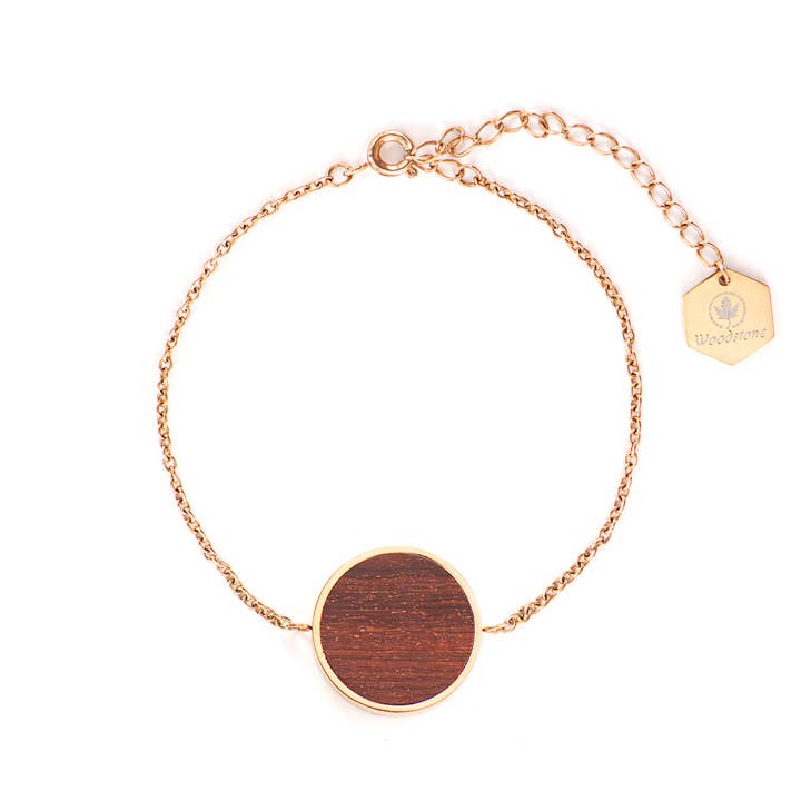 Daisy Rosewood - Rosegold Bracelet for wholesale by The Woodstone