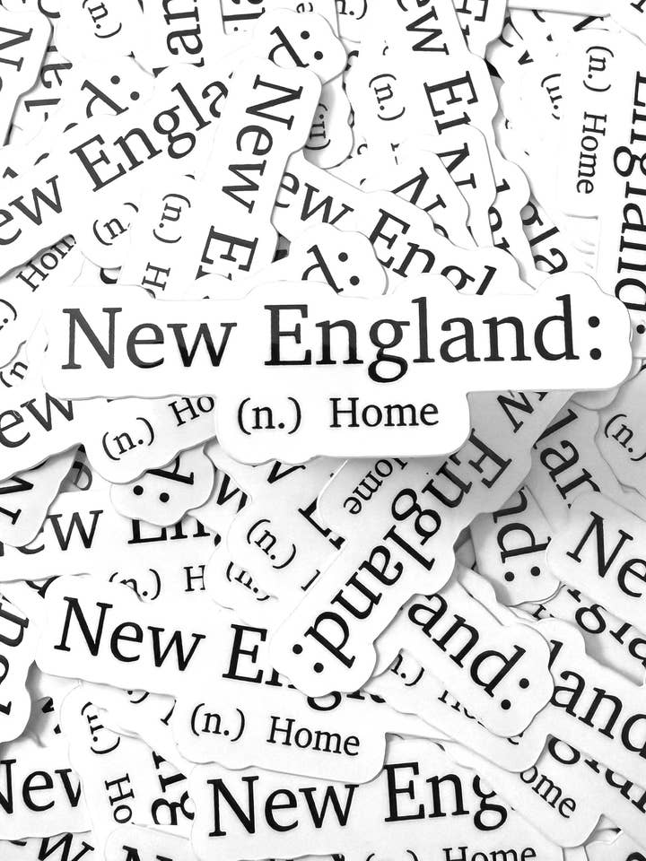 New England Vinyl Sticker for wholesale by TerraSeaDesigns