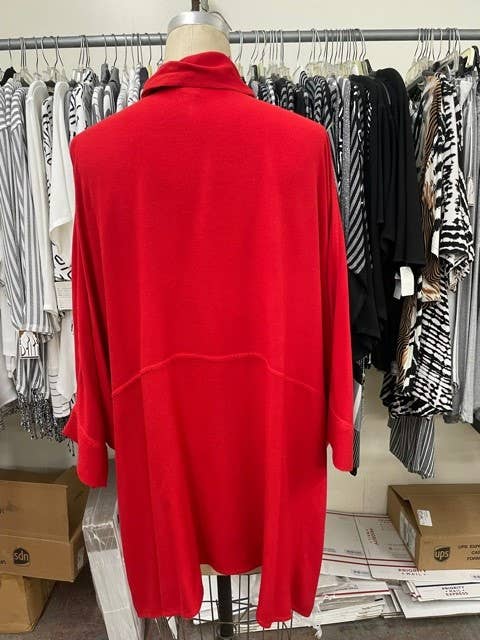 DAIRI - Vente Tunique – femme - 2126 Cow Neck Rouge2