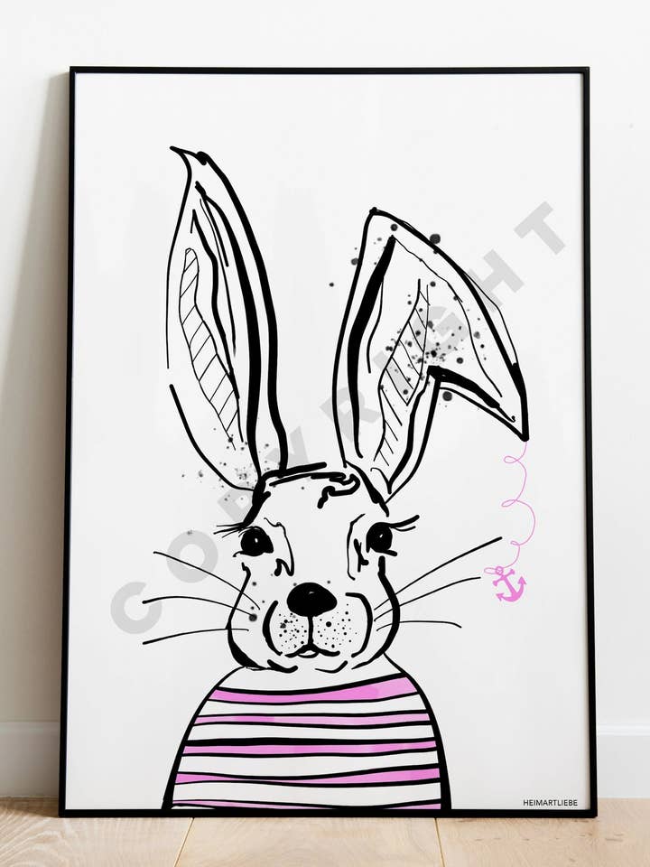 PRINT - PINK SEA HARE for wholesale by HEIMARTLIEBE®