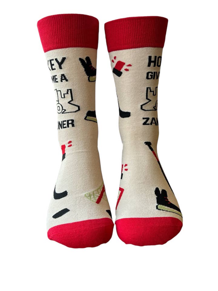 Shoc Joc Apparels Ltd - Wholesale Socks - Men's - Hockey Gives Me Zamboner