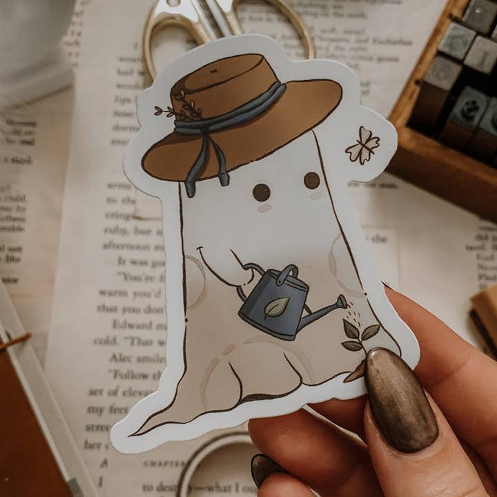 Cello the Gardener Vinyl Sticker for wholesale by Savannah Scribbles Shop