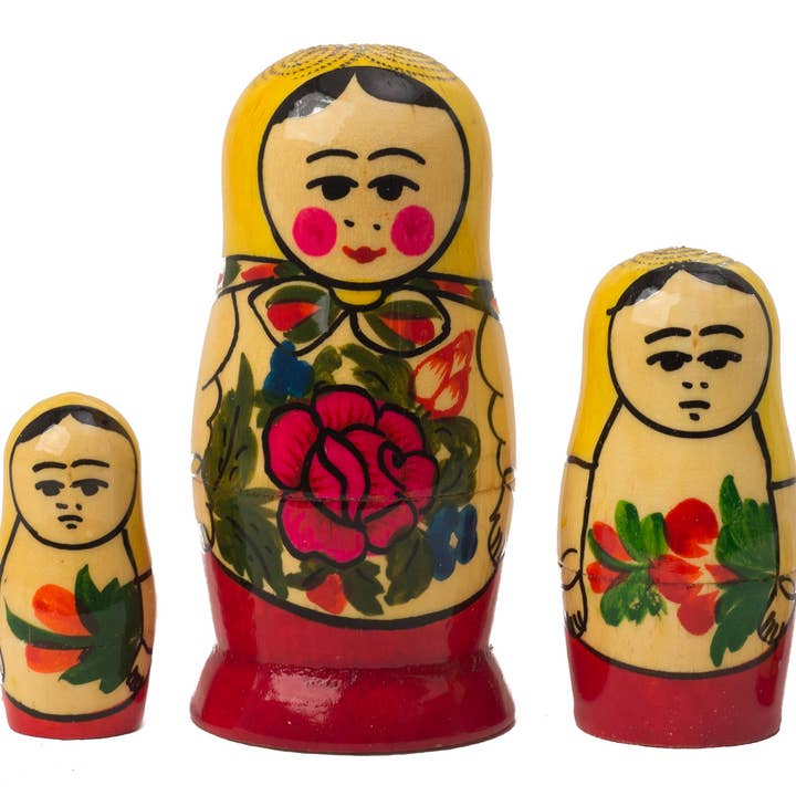 Muñeca Semenov Matryoshka 4pc./3.5" para venta al por mayor de Golden Cockerel