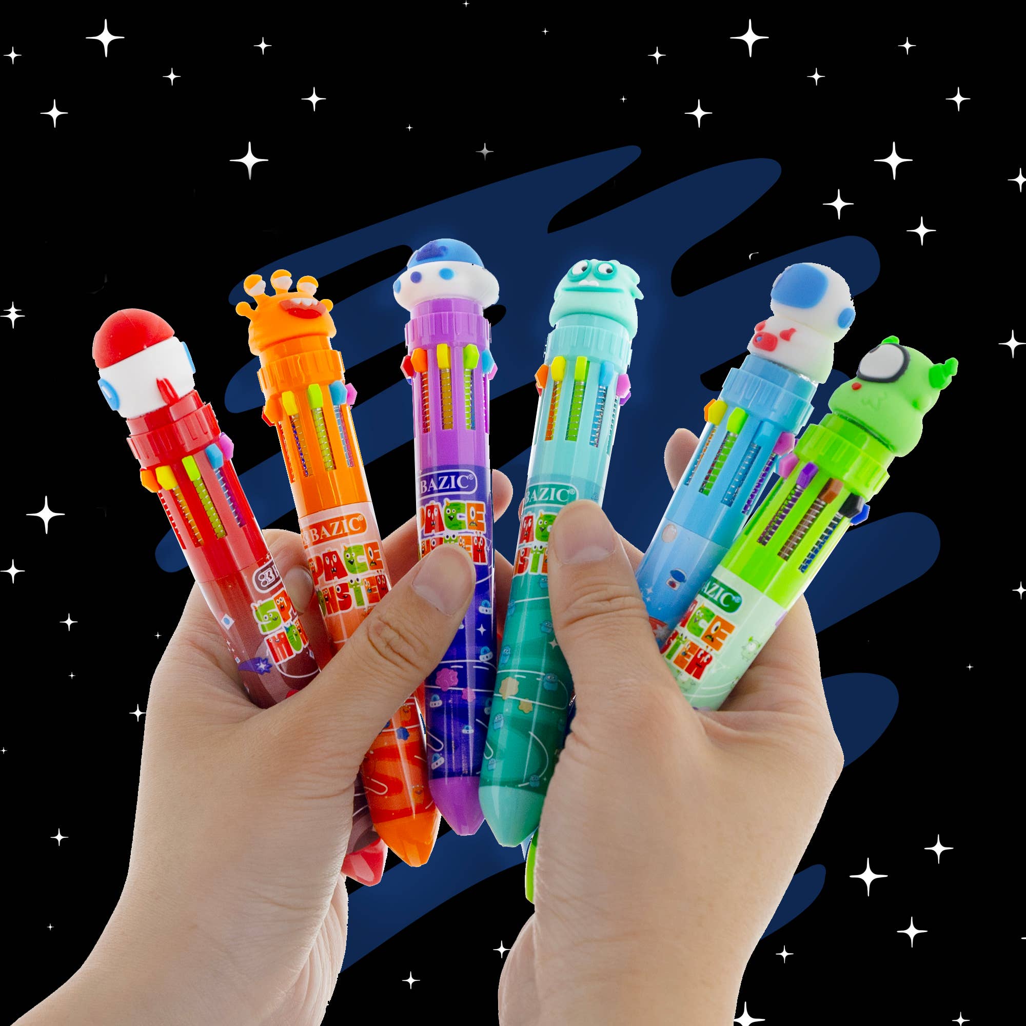 BAZIC Products - Wholesale Pen - 10-Color Pen Monster Series6