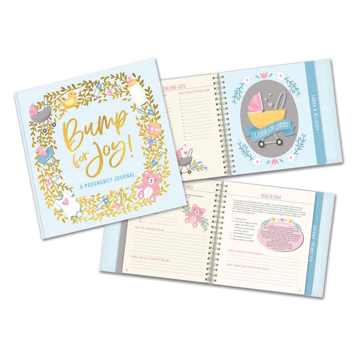 Studio Oh! - Wholesale Journal/Diary - Maternity - Bump for Joy: A Pregnancy Journal (Blue)