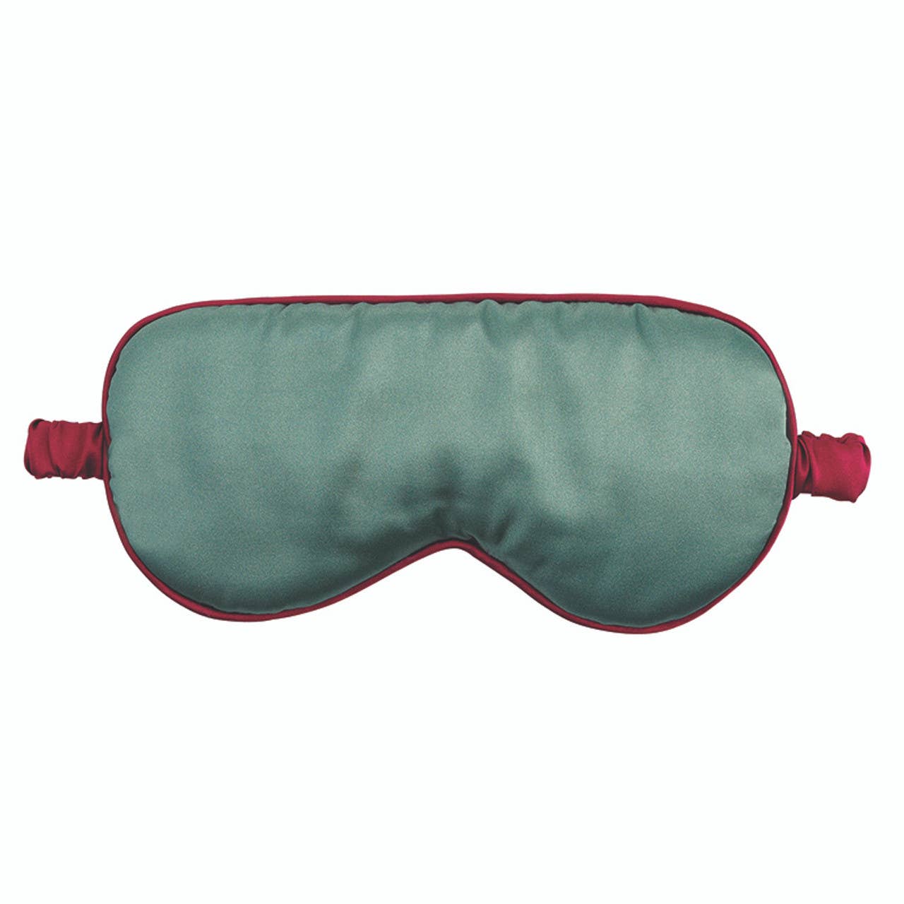 Bella Sleep + Spa - Wholesale Sleep/Eye Mask - Sleep Mask in Ornament - Forest Green + Burgundy Trim0