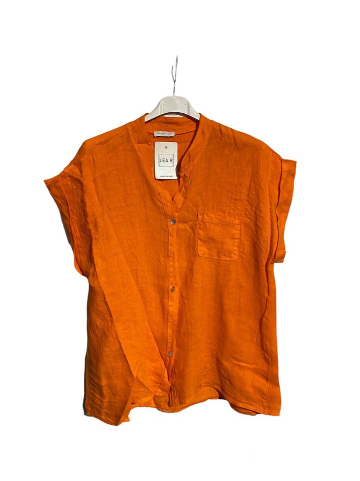 LÉA & LUC - Wholesale Button Down Shirt - Women's - 100% Linen Shirt REF.20650
