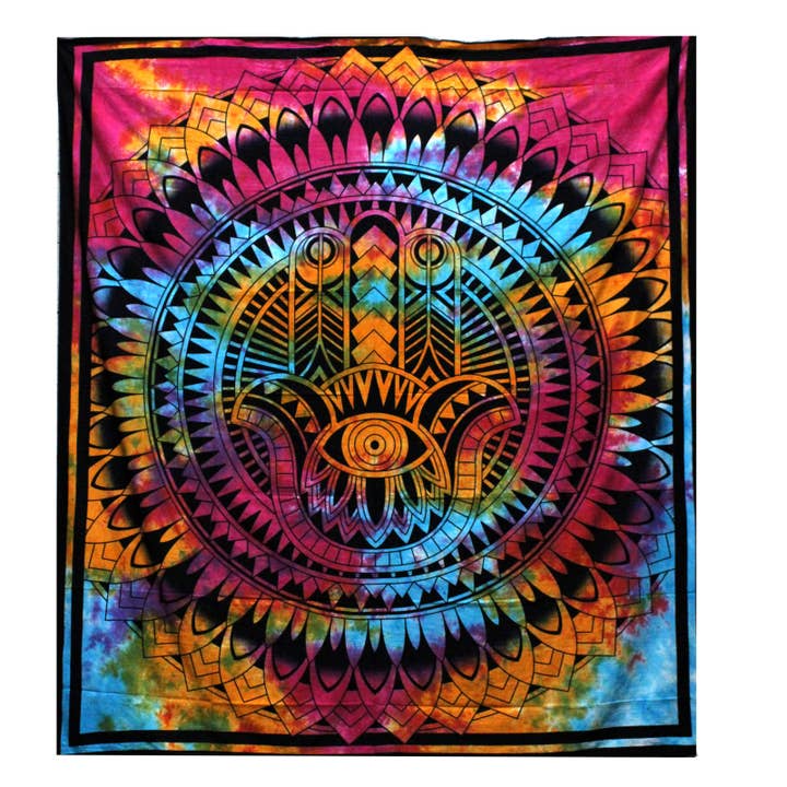 Double Bedspread/Wall Hanging - Hamsa for wholesale by Ancient Wisdom