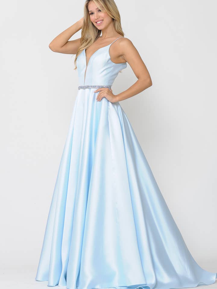 8672 Complete the night with this mikado deep plunge illusio for wholesale by POLY USA