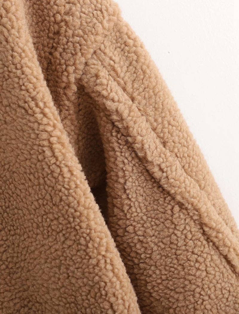 safistyle - Wholesale Fur/Faux Fur Coat - Women's - Teddy Coat with Notched Lapels15