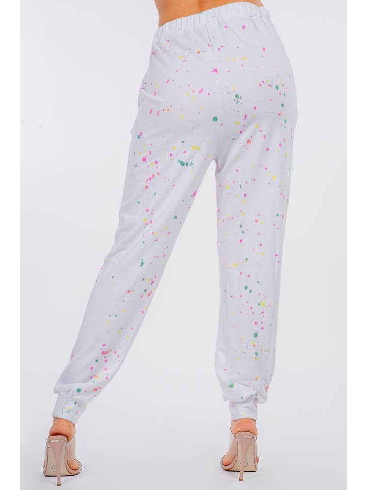 Lux Los Angeles - Wholesale Lounge Sweatpants/Joggers - Women's - Splatter paint Joggers